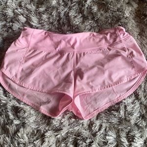 Miami pink lululemon speed up short 2.5 size 4